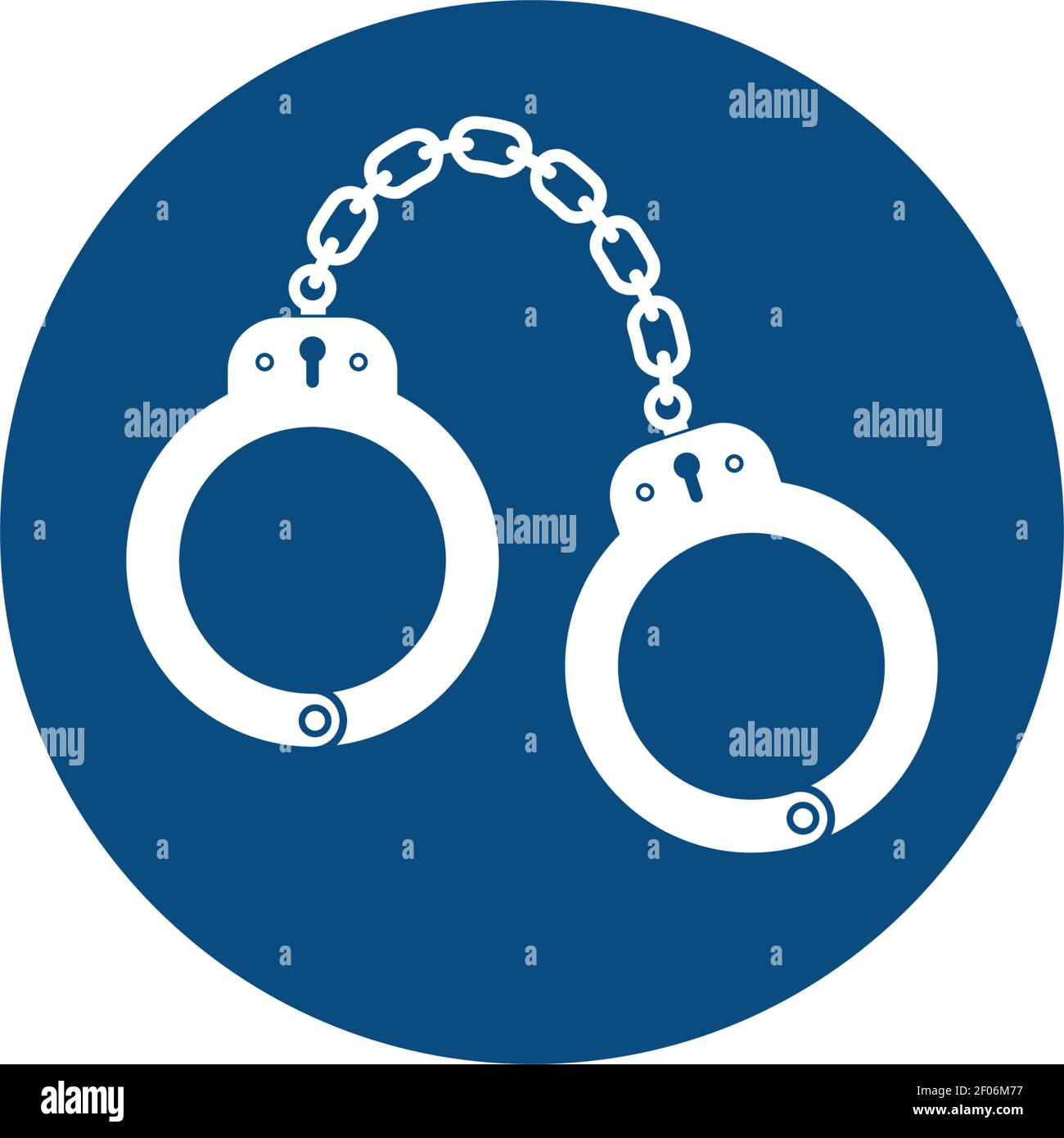 handcuff vector icon illustration design template Stock Vector Image