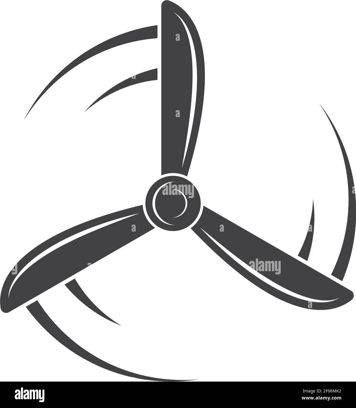 airplane propeller vector illustration design template Stock Vector