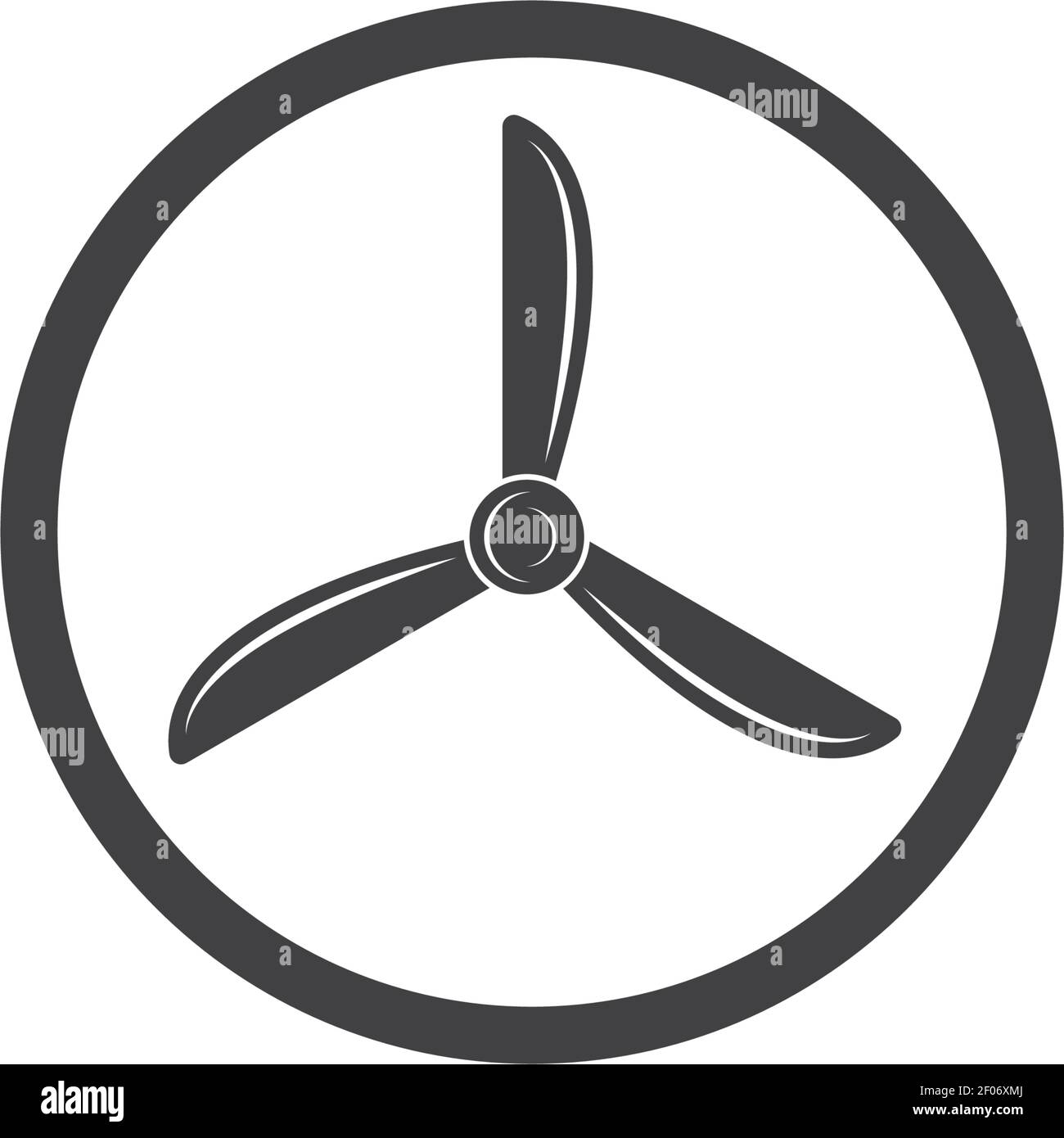 airplane propeller vector illustration design template Stock Vector