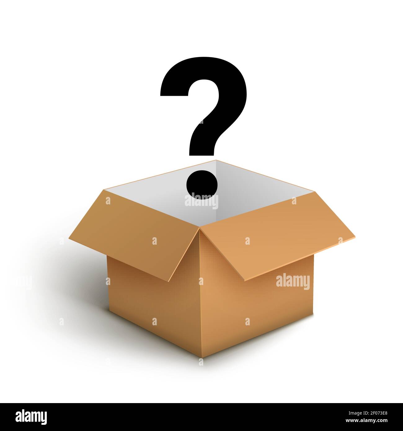 Closed box question mark Cut Out Stock Images & Pictures - Alamy