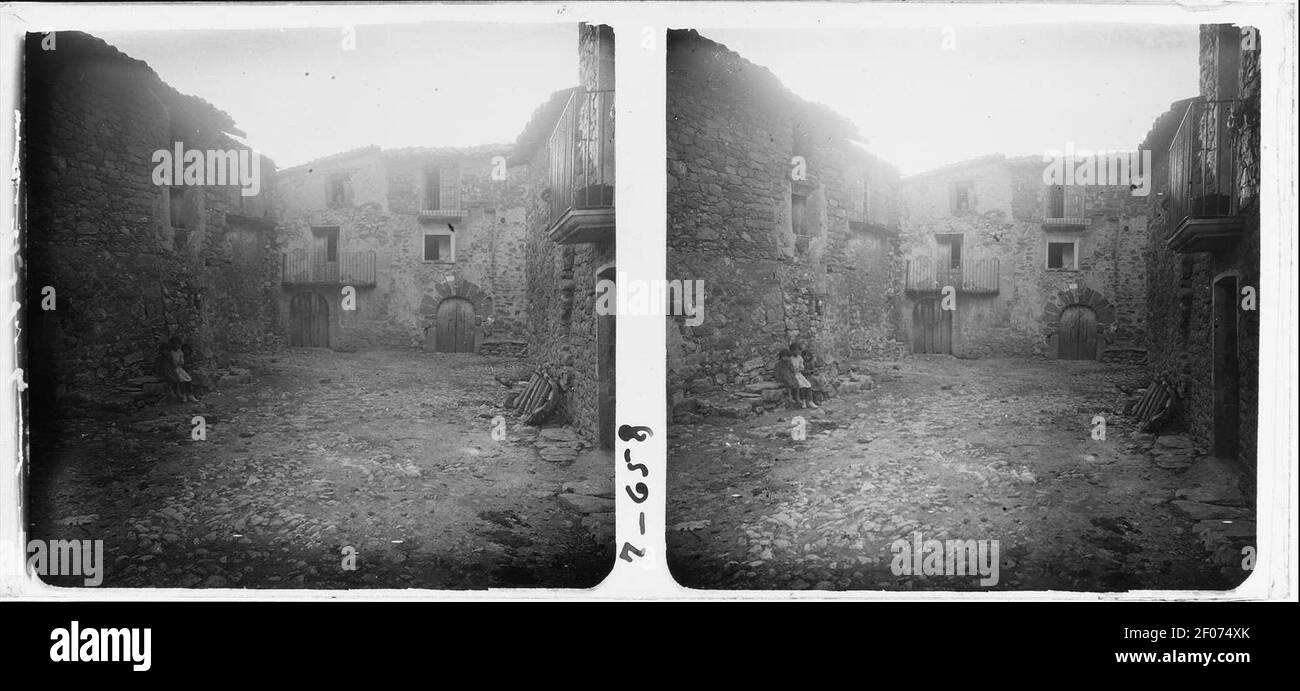 Plaça de Mata-solana Stock Photo - Alamy