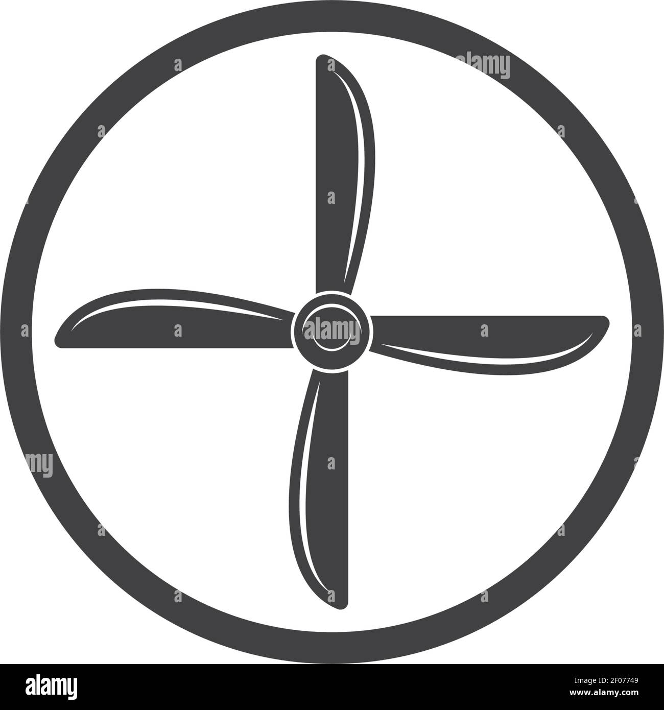 airplane propeller vector illustration design template Stock Vector
