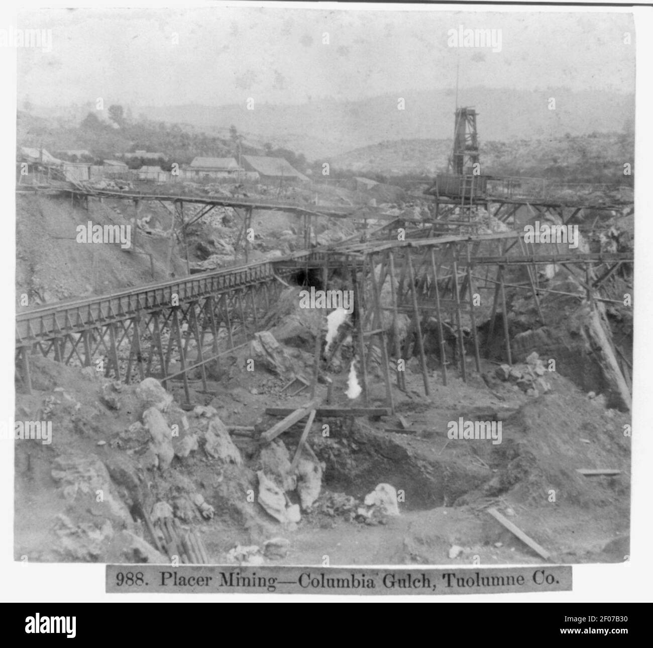 Gulch mining Black and White Stock Photos & Images Alamy