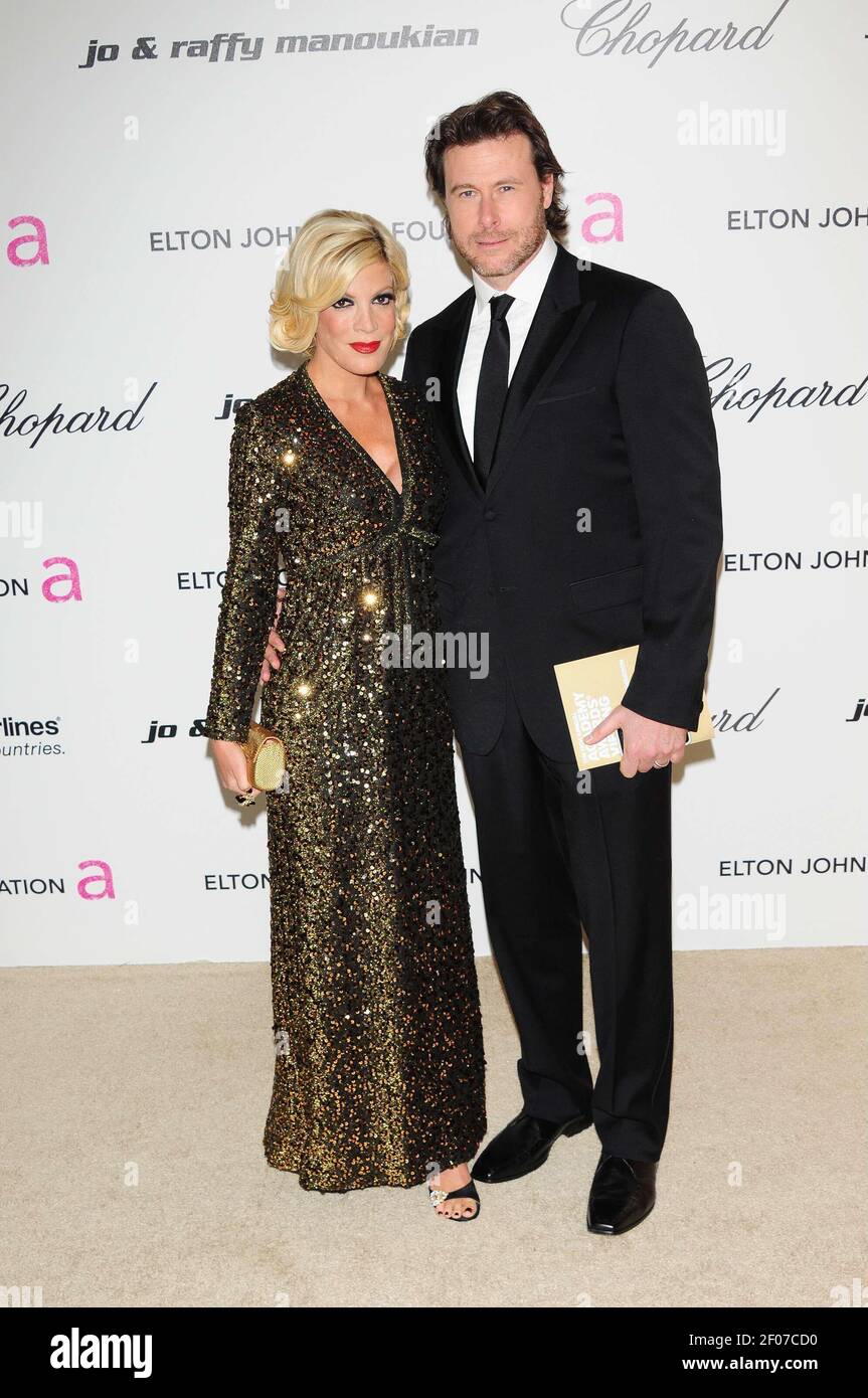 Tori Spelling and Dean McDermott. 19th Annual Elton John AIDS