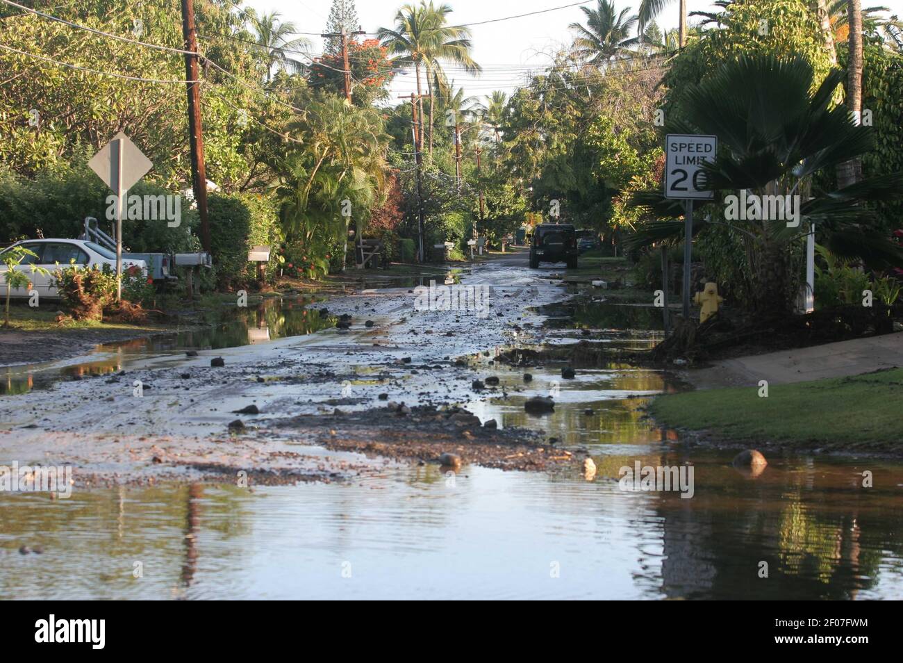 Tsunami in maui hawaii