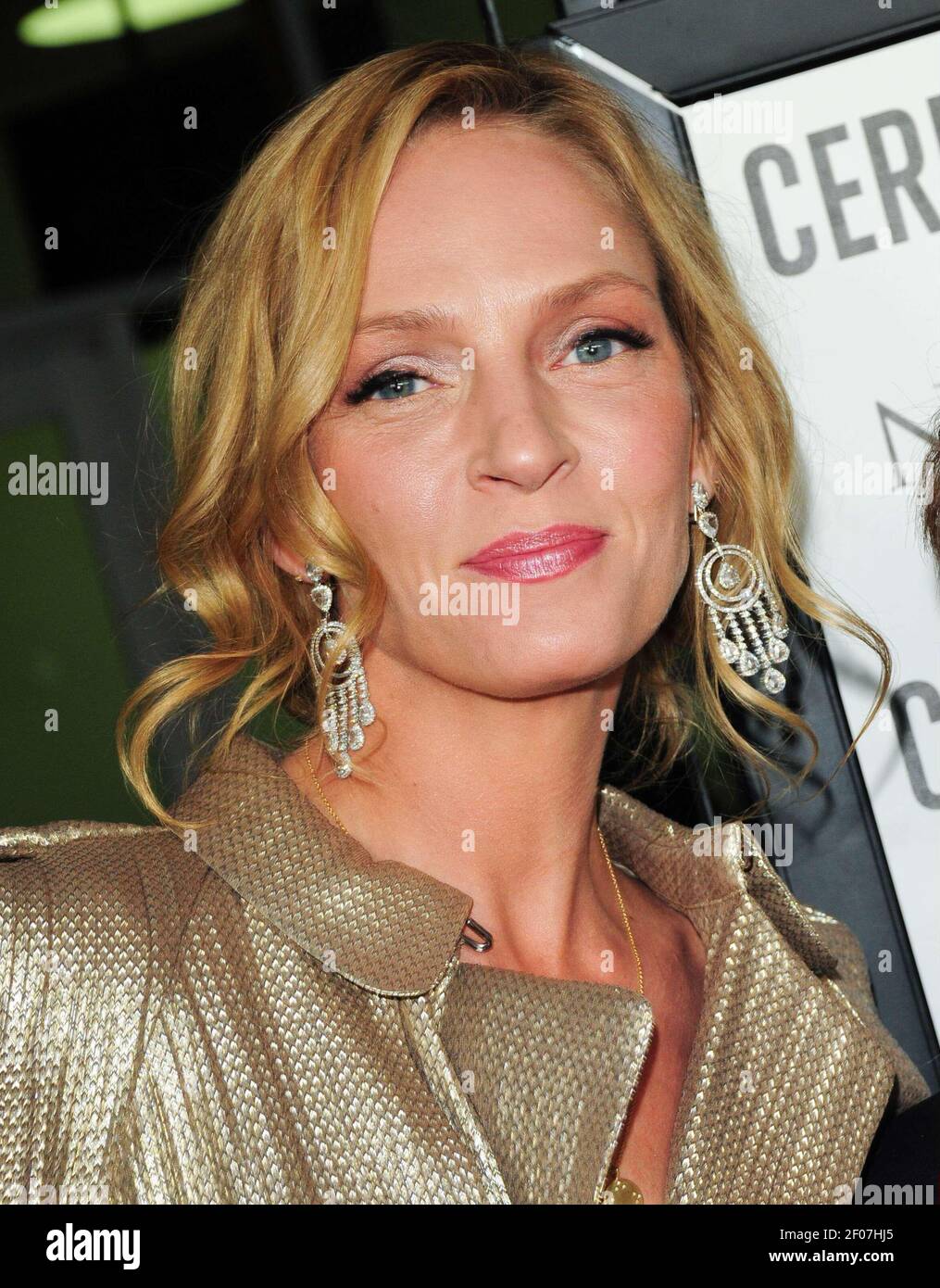 Uma Thurman Ceremony Premiere held at the ArcLight Cinemas 22 March