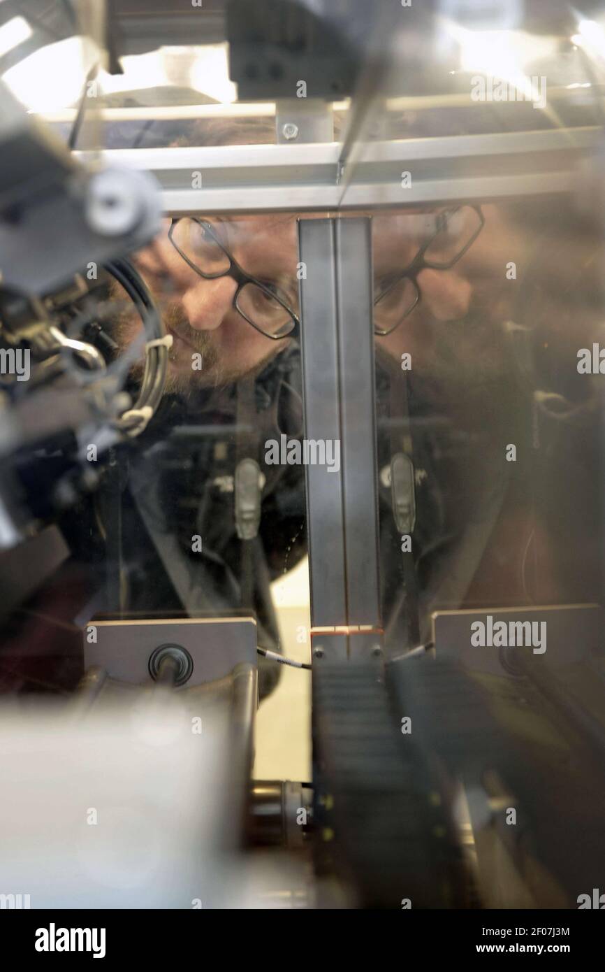 23 March 2011 New York, NY Jeffrey Peachy peers into the mechanism