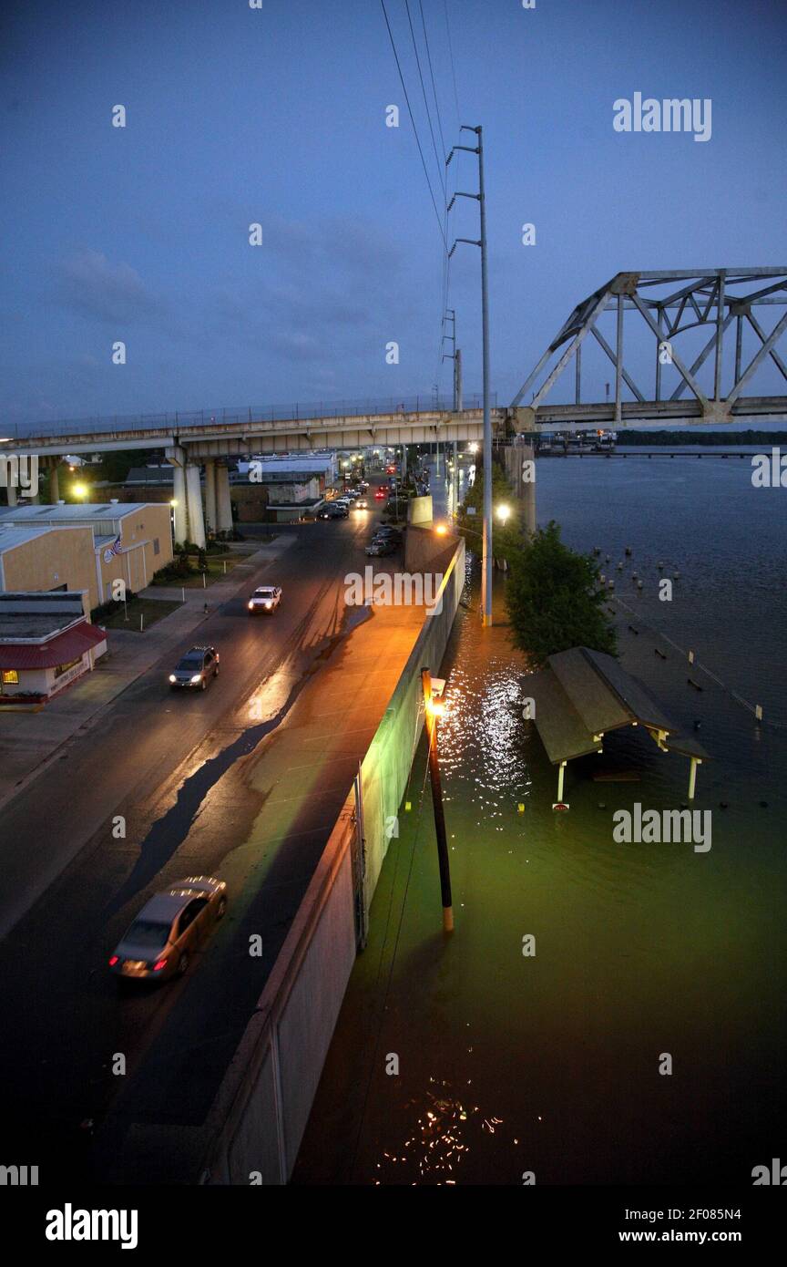 24 May 2011. City, Louisiana, USA. The Atchafalaya river is