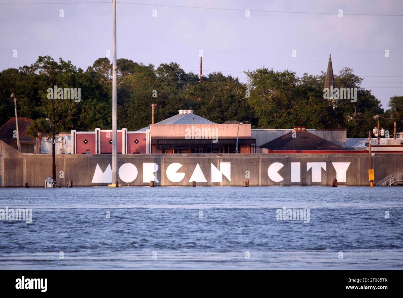 24 May 2011. Berwick, Louisiana, USA. Looking across the Atchafalaya