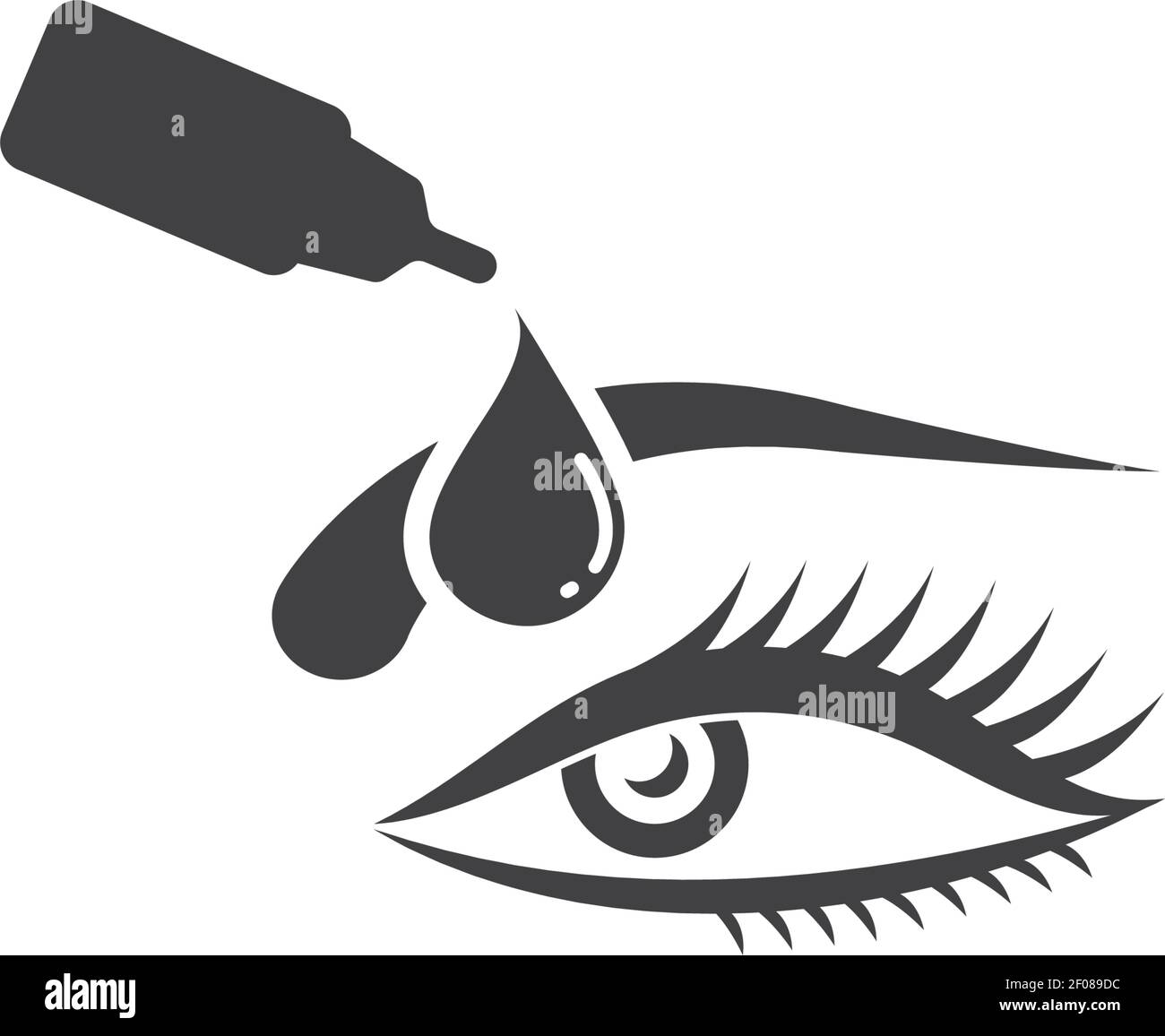 eye drops vector icon illustration design template Stock Vector Image
