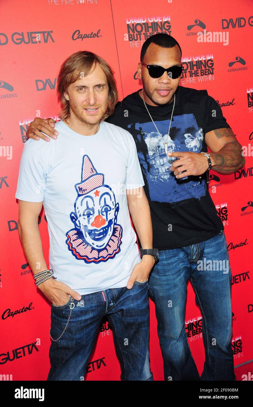 David Guetta and Flo Rida. 30 August 2011, Hollywood, CA. US premiere ...