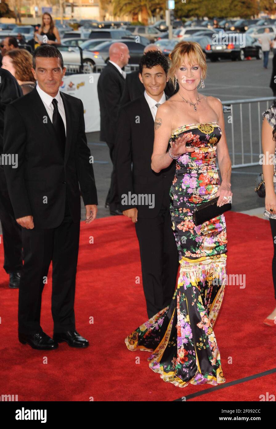 Melanie Griffith, Antonio Banderas and nephew Javier. 10 September 2011
