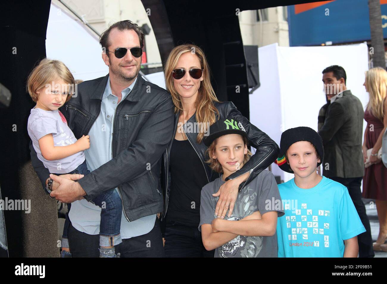 25 Sept 2011 - Hollywood, CA - Manu Boyer ad Kim Raver and family ...