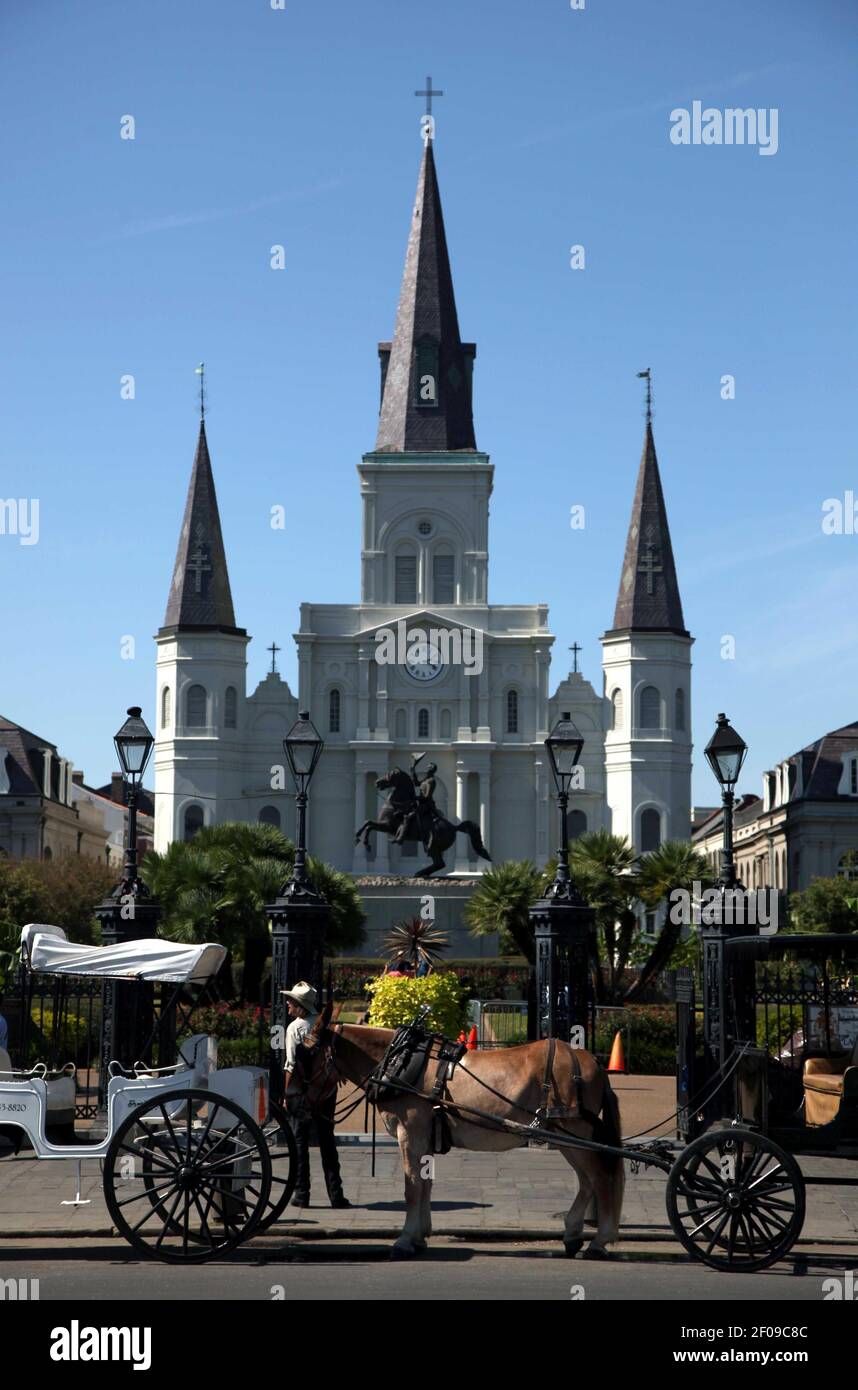 05 October 2011. New Orleans, Louisiana, USA. St Louis Cathedral In ...