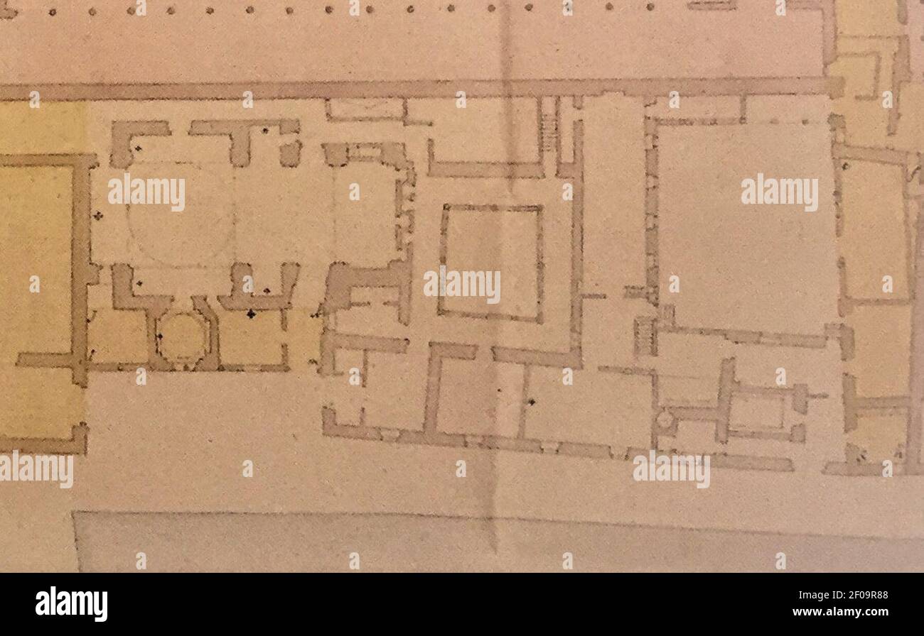 Planta del Convento de San Diego enclavado en el Palacio Real