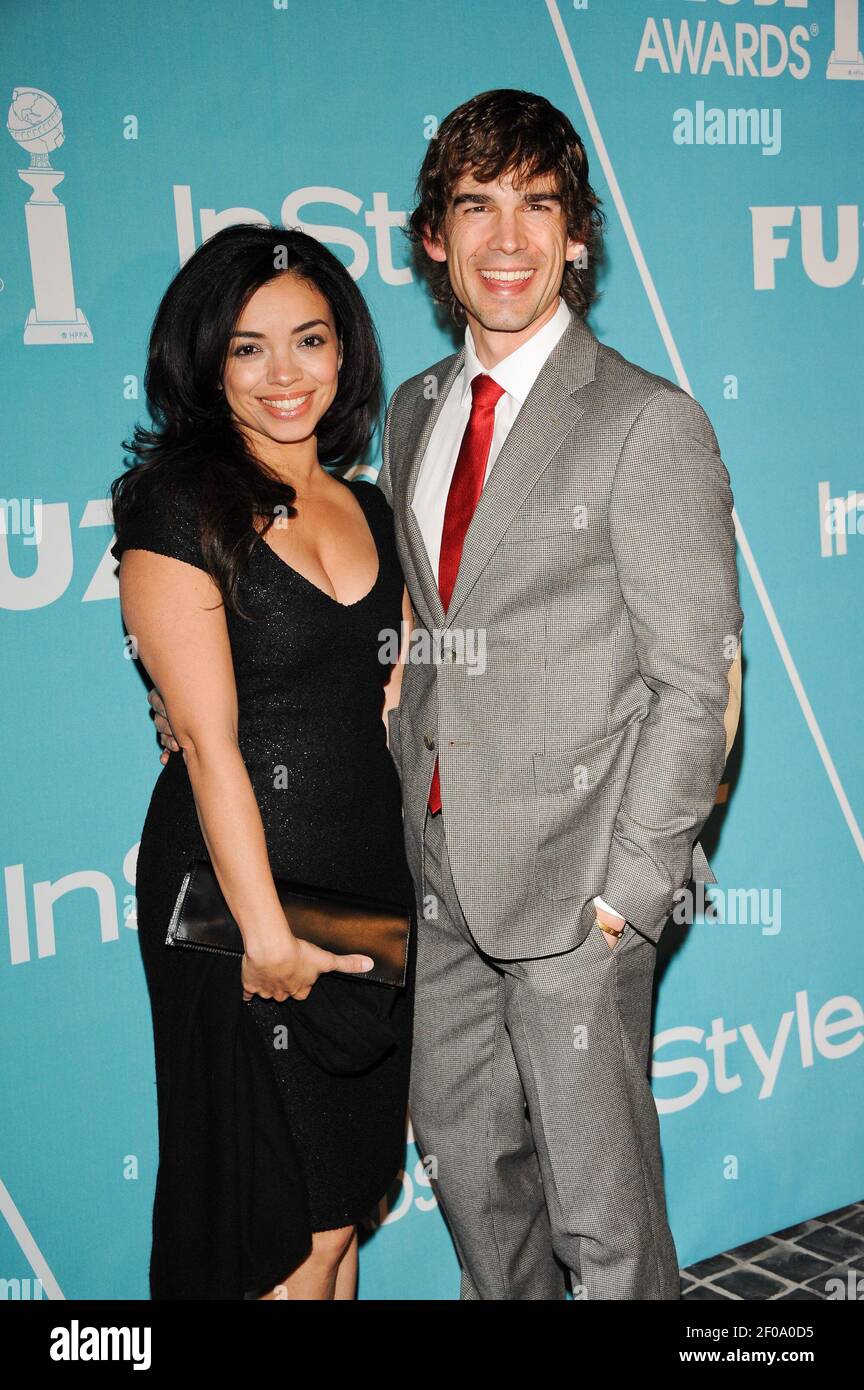 Christopher Gorham and his wife Anel Gorham. 8 December 2011, Los Angeles, California. The Hollywood Foreign Press Association And InStyle Celebrate 'A Night of Firsts' at Cecconi Restaurant. Photo Credit: Giulio Marcocchi/Sipa Press. Stock Photo