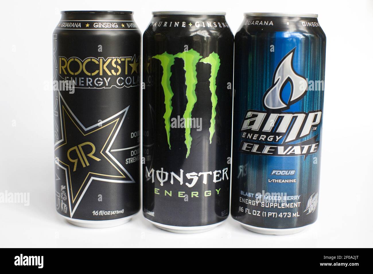 FILE Washington, D.C. A mix of RockStar, Monster, AMP and Red Bull