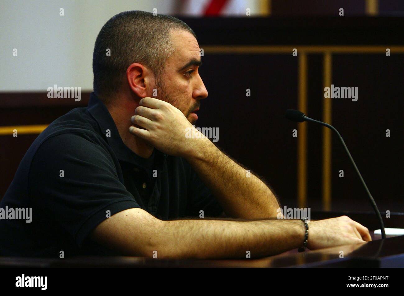 Lee Anthony, brother of Casey Anthony, testifies during a hearing at the  Orange County Courthouse in Orlando, Florida, Thursday, March 3, 2011.  Casey Anthony is accused of killing her 2-year-old daughter, Caylee