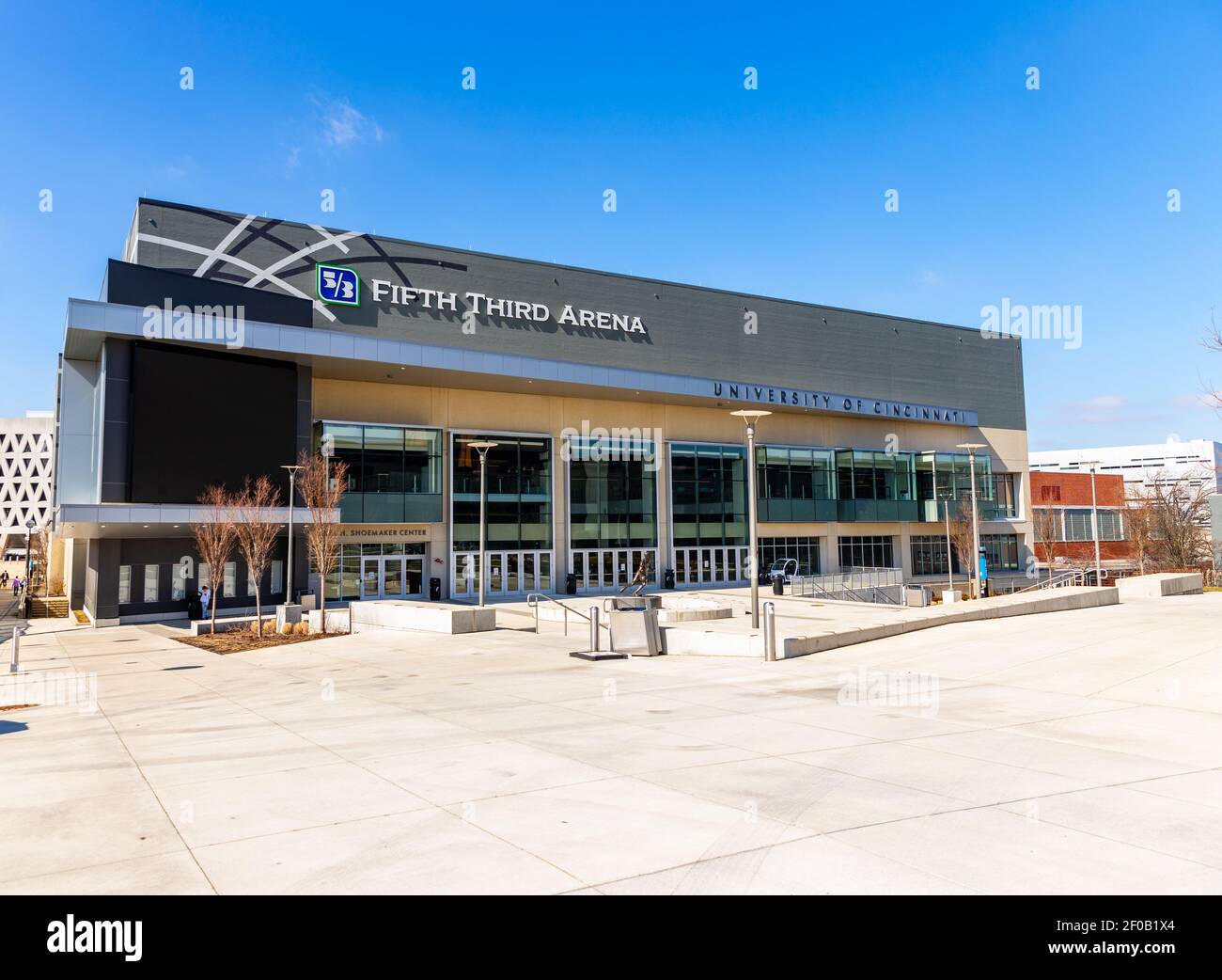 Cincinnati, OH - February 27, 2021: Fifth Third Arena on the campus of the University of Cincinnati Stock Photo