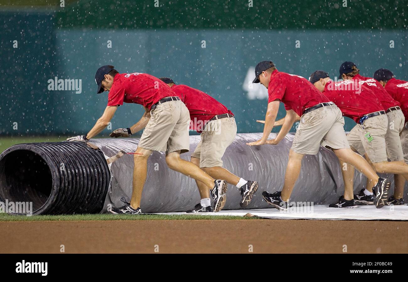 Photos of the Phillies rainy game against the Nationals