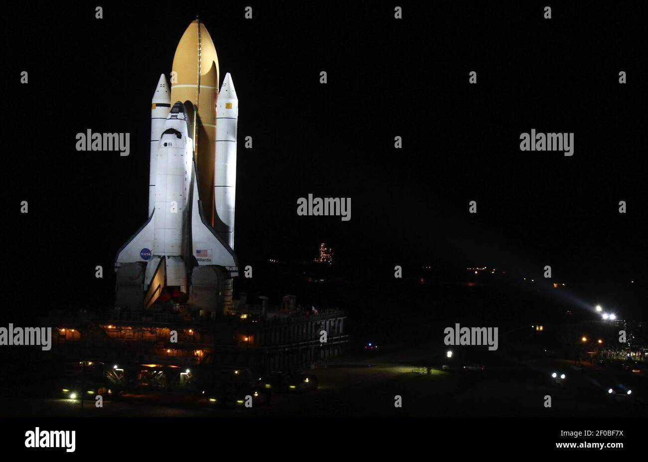 Space shuttle Atlantis,STS-135, is the last shuttle to roll out of the ...