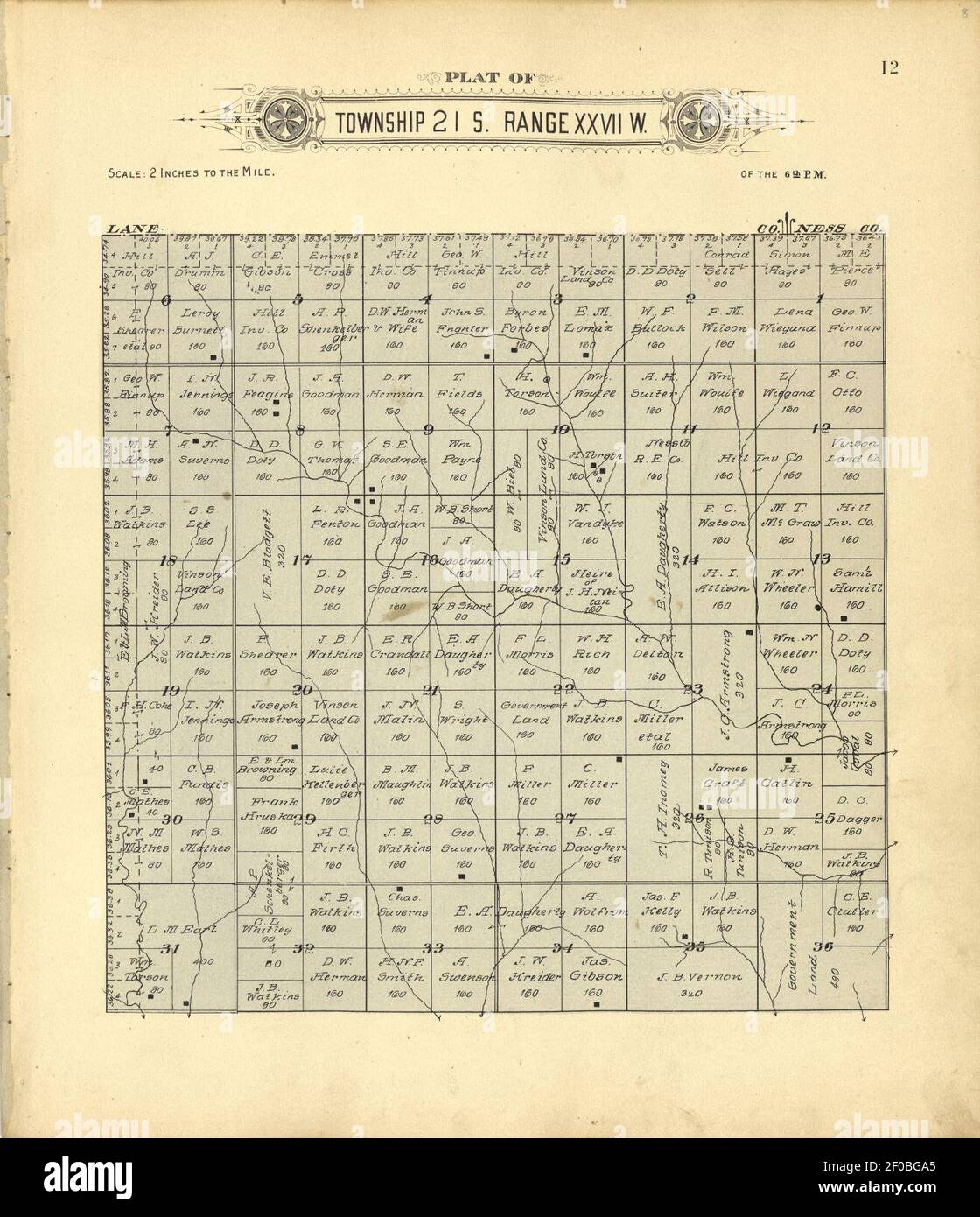 Plat book of Finney County, Kansas containing maps of villages, cities and townships of the