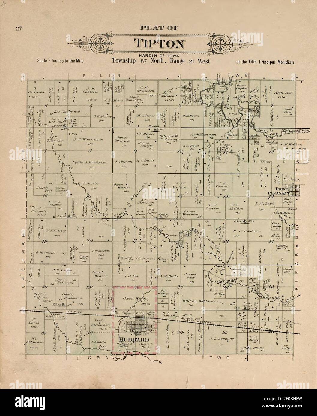 Hardin County Plat Map Plat Book Of Hardin County, Iowa - Drawn From Actual Surveys & County  Records Stock Photo - Alamy