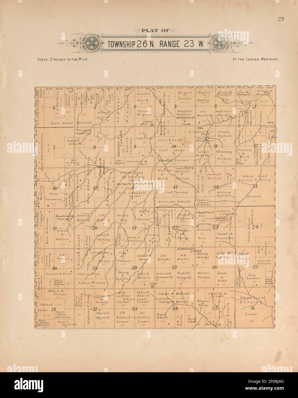 Plat book of Harper County, Oklahoma containing maps of villages
