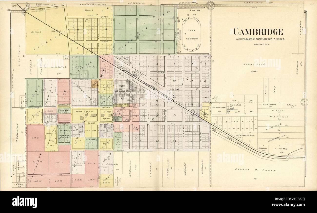 Henry County Il Plat Map Plat Book Of Henry County, Illinois Stock Photo - Alamy