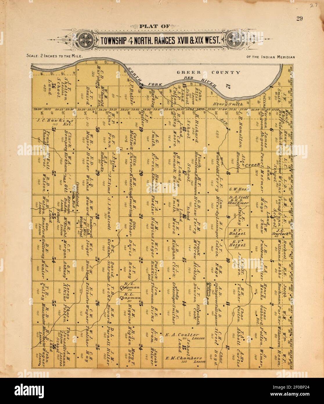 Plat book of Kiowa County, Oklahoma containing maps of villages, cities and townships of the
