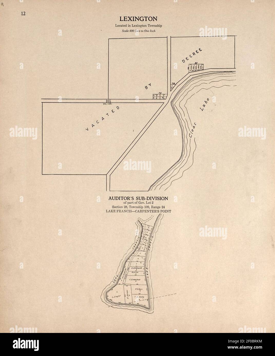 Plat book of Le Sueur County, Minnesota showing township plats, city