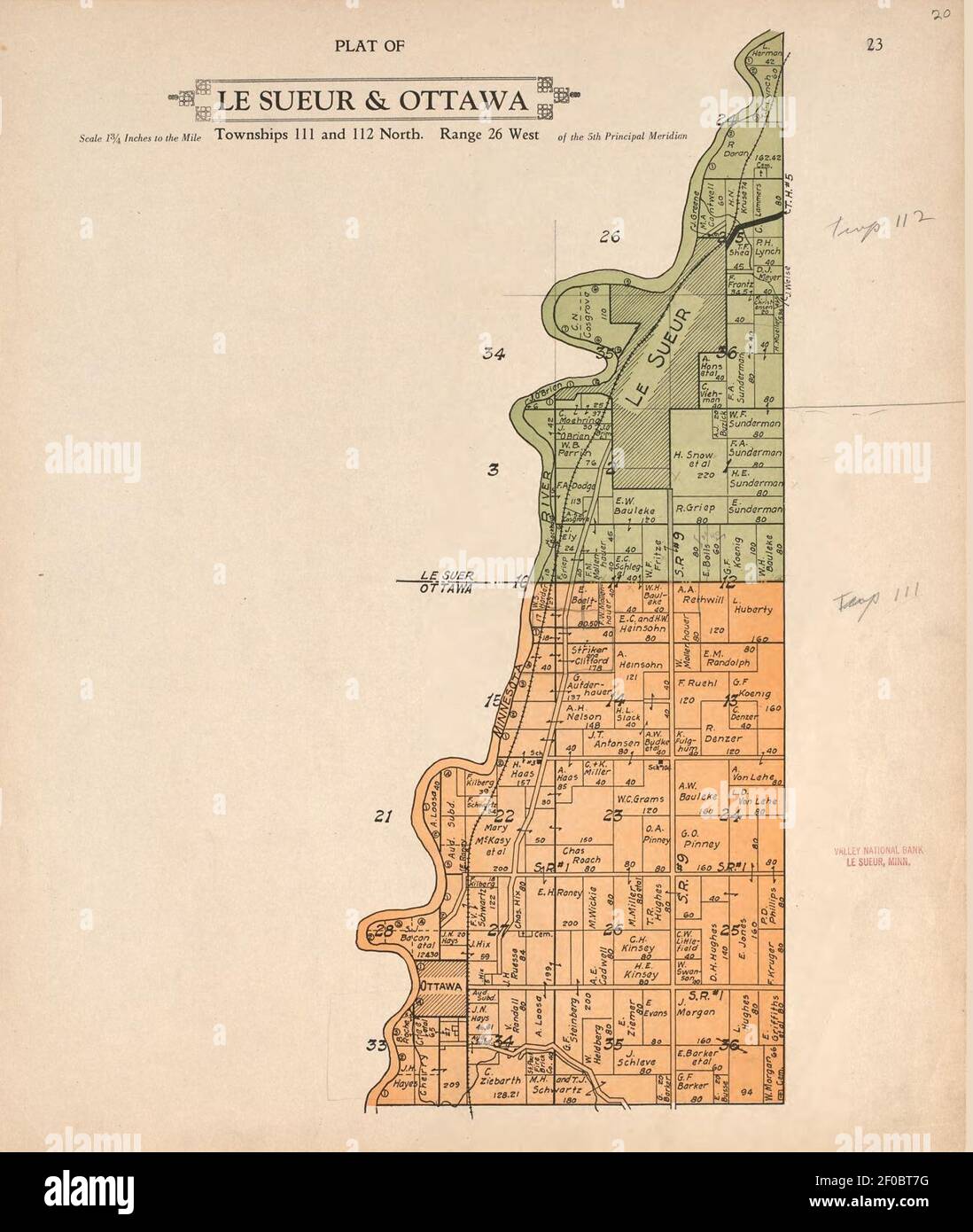Le Sueur County Plat Map Plat Book Of Le Sueur County, Minnesota - Showing Township Plats, City And  Village Plats, Sub-Division Plats, County Map, Government Surveys, Patrons  Directory, Minnesota History, County Officers Stock Photo - Alamy