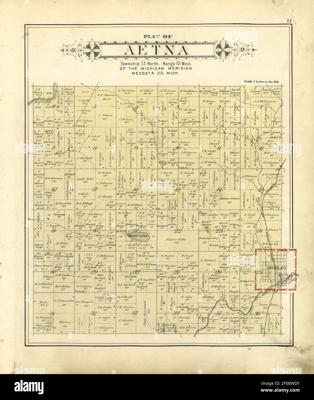 Mecosta County Plat Map Mecosta County Michigan High Resolution Stock Photography And Images - Alamy