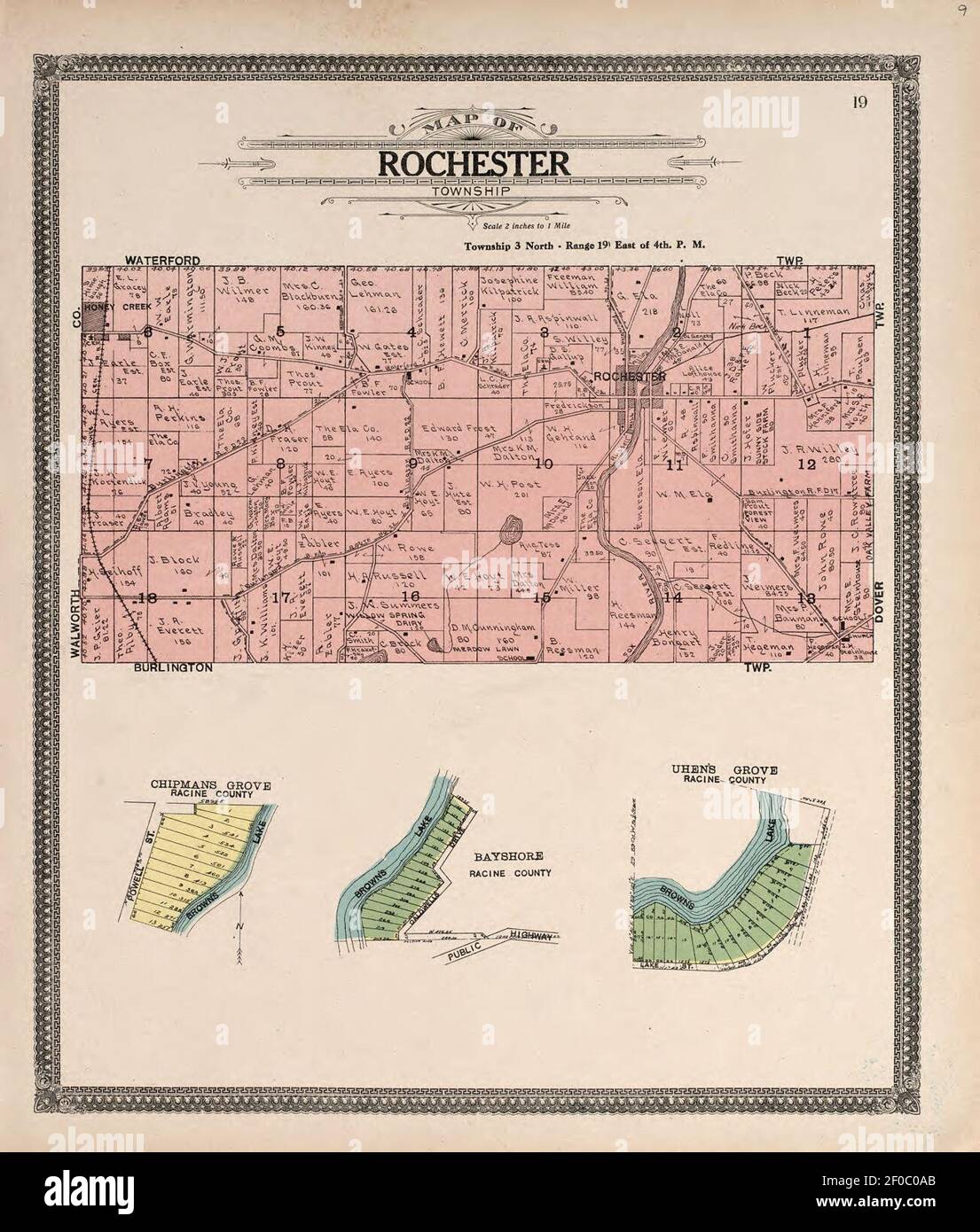 Plat book of Racine and Kenosha counties, Wisconsin including plats