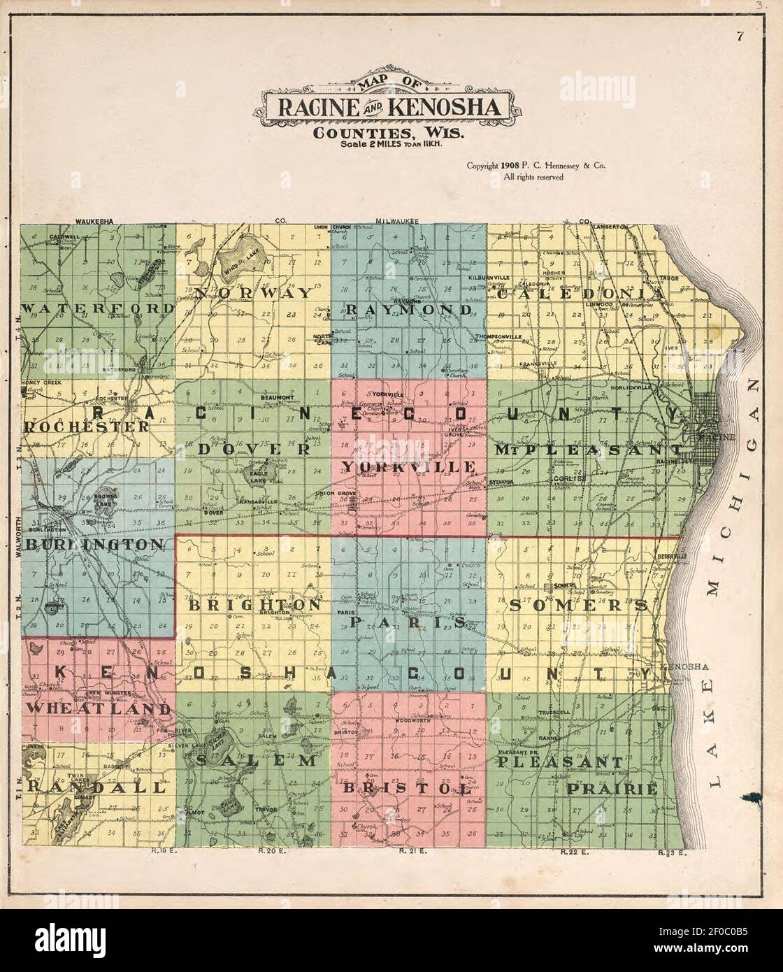 Plat book of Racine and Kenosha counties, Wisconsin - including plats 