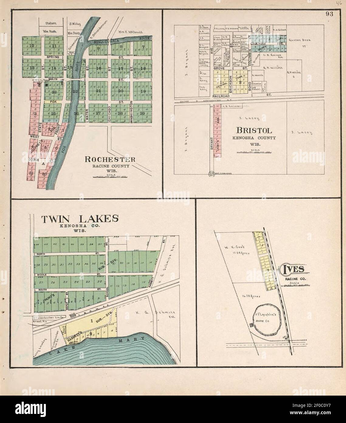 Plat book of Racine and Kenosha counties, Wisconsin including plats