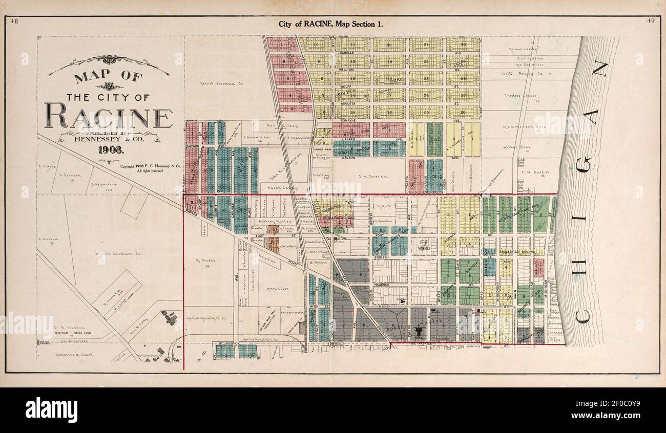 Plat book of Racine and Kenosha counties, Wisconsin including plats