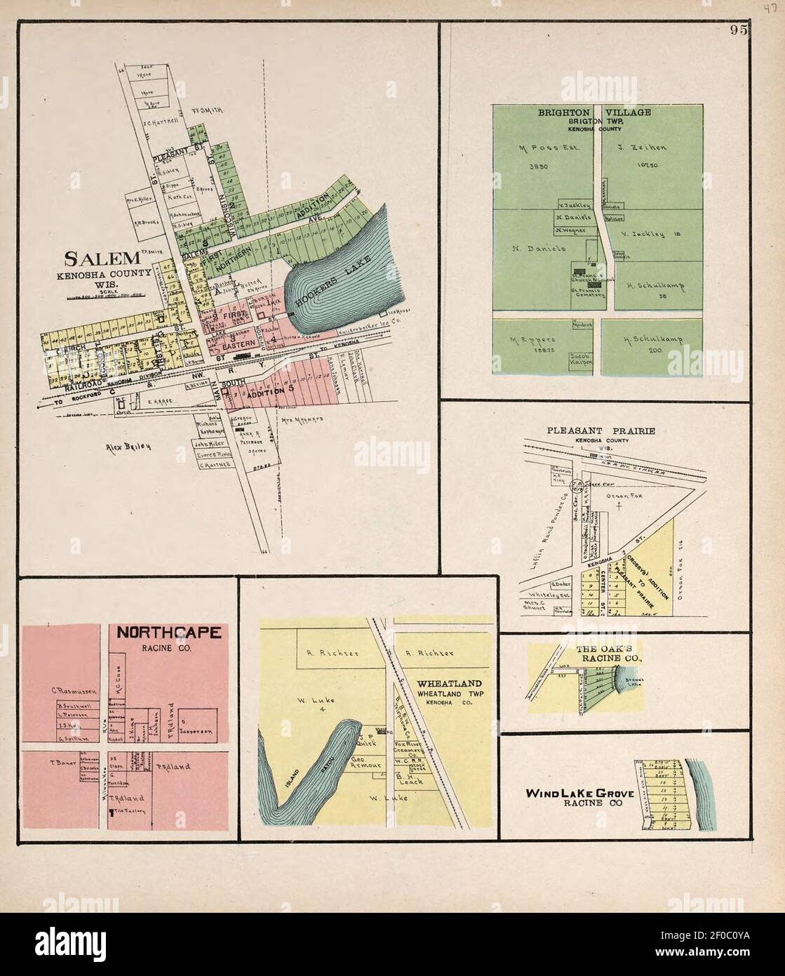Plat book of Racine and Kenosha counties, Wisconsin including plats
