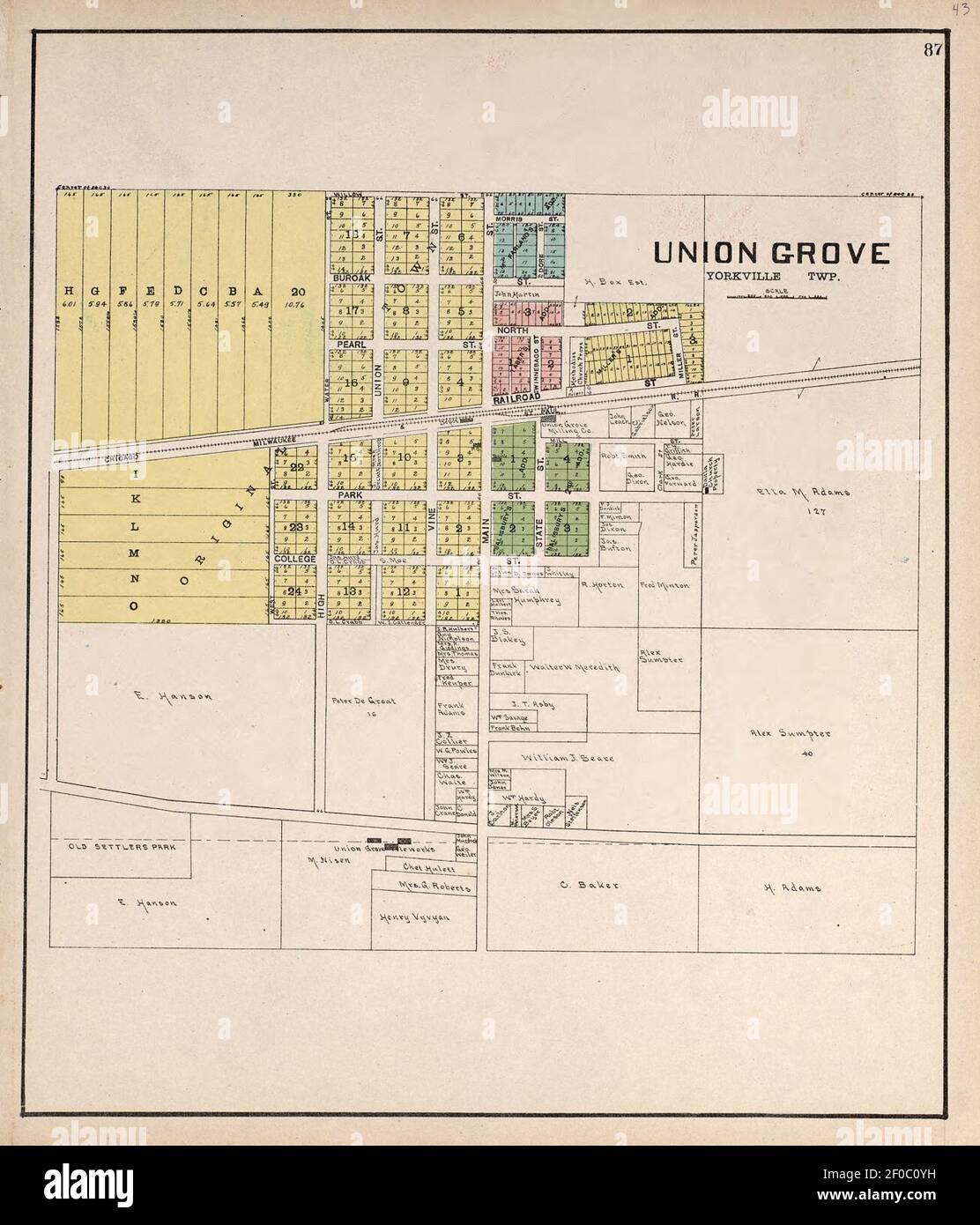Plat book of Racine and Kenosha counties, Wisconsin including plats