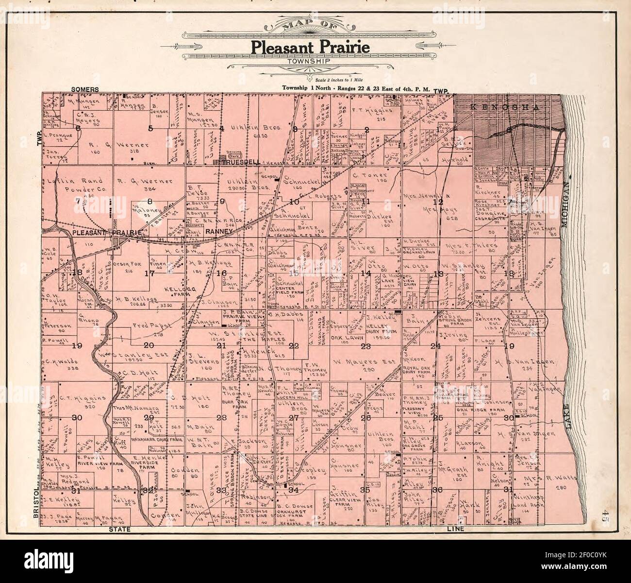 Plat book of Racine and Kenosha counties, Wisconsin including plats