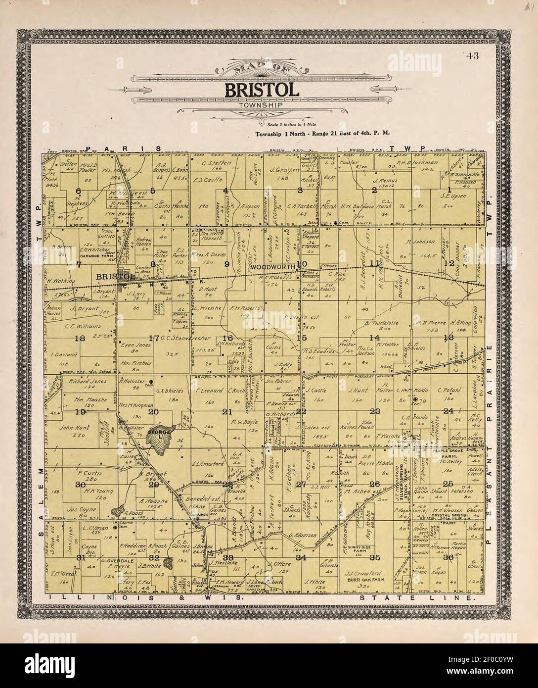 Plat book of Racine and Kenosha counties, Wisconsin including plats