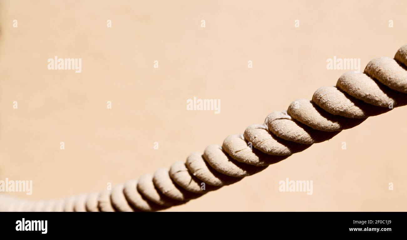 White rope dirty and old Stock Photo - Alamy