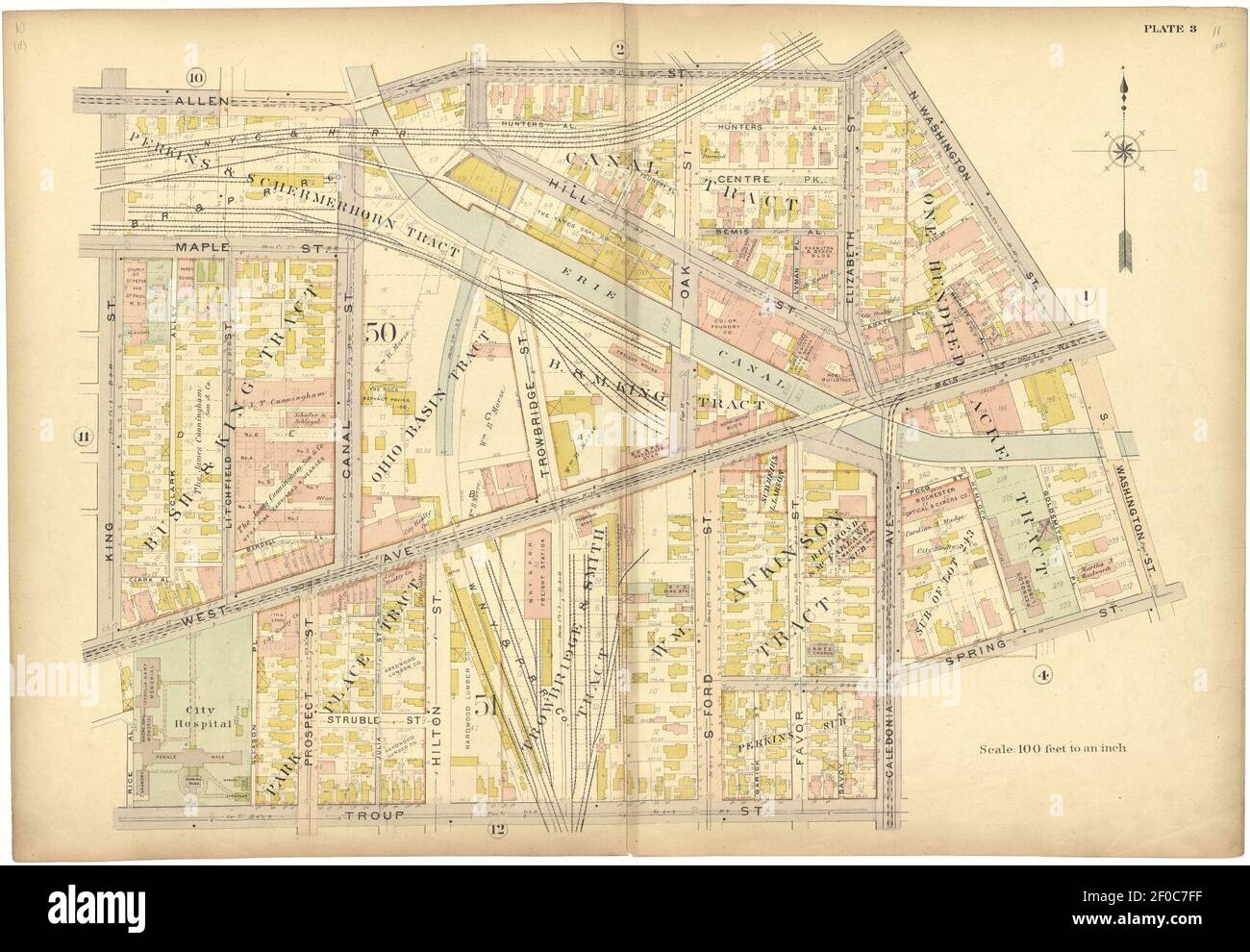 Plat book, city of Rochester, New York carefully compiled from