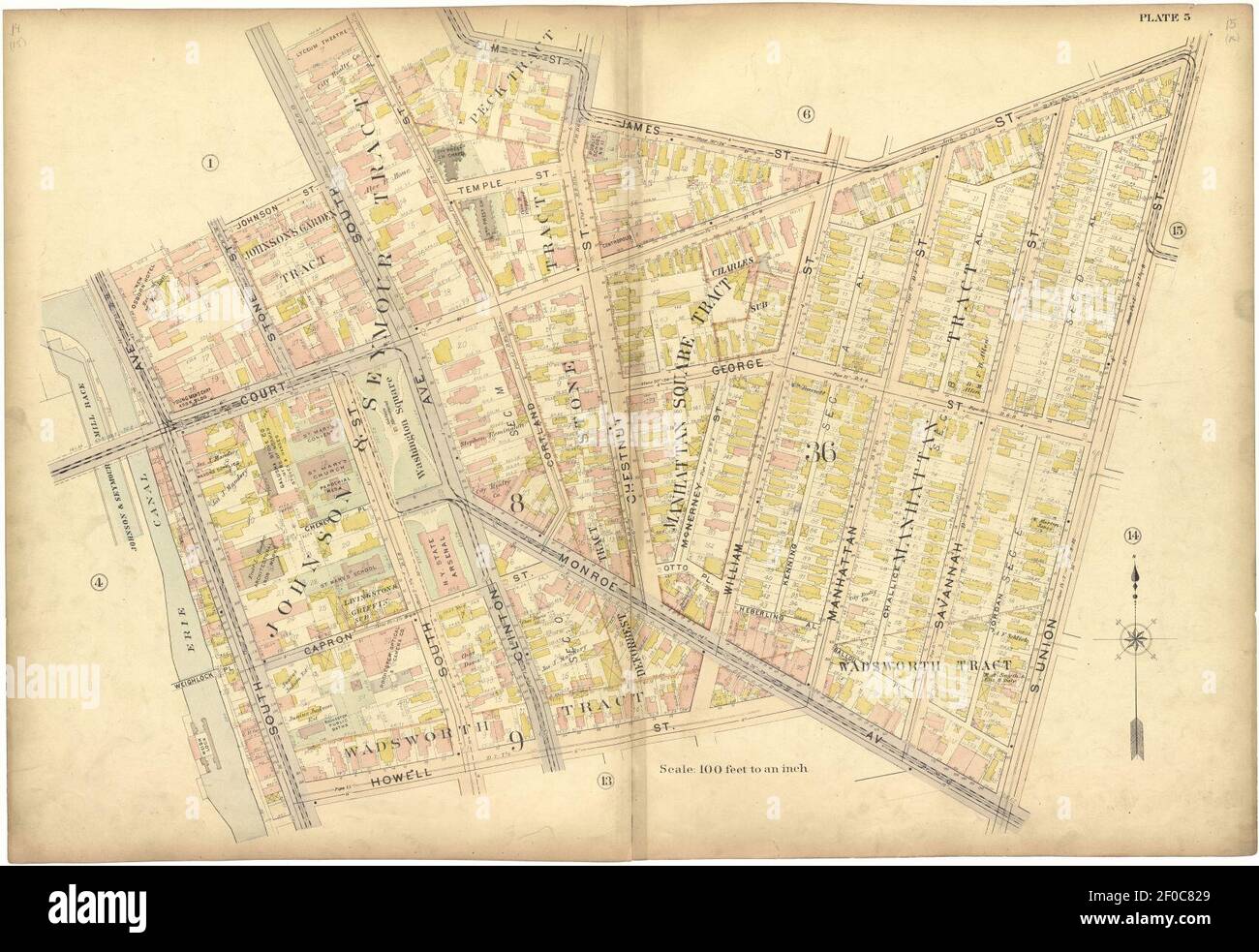 Plat book, city of Rochester, New York carefully compiled from