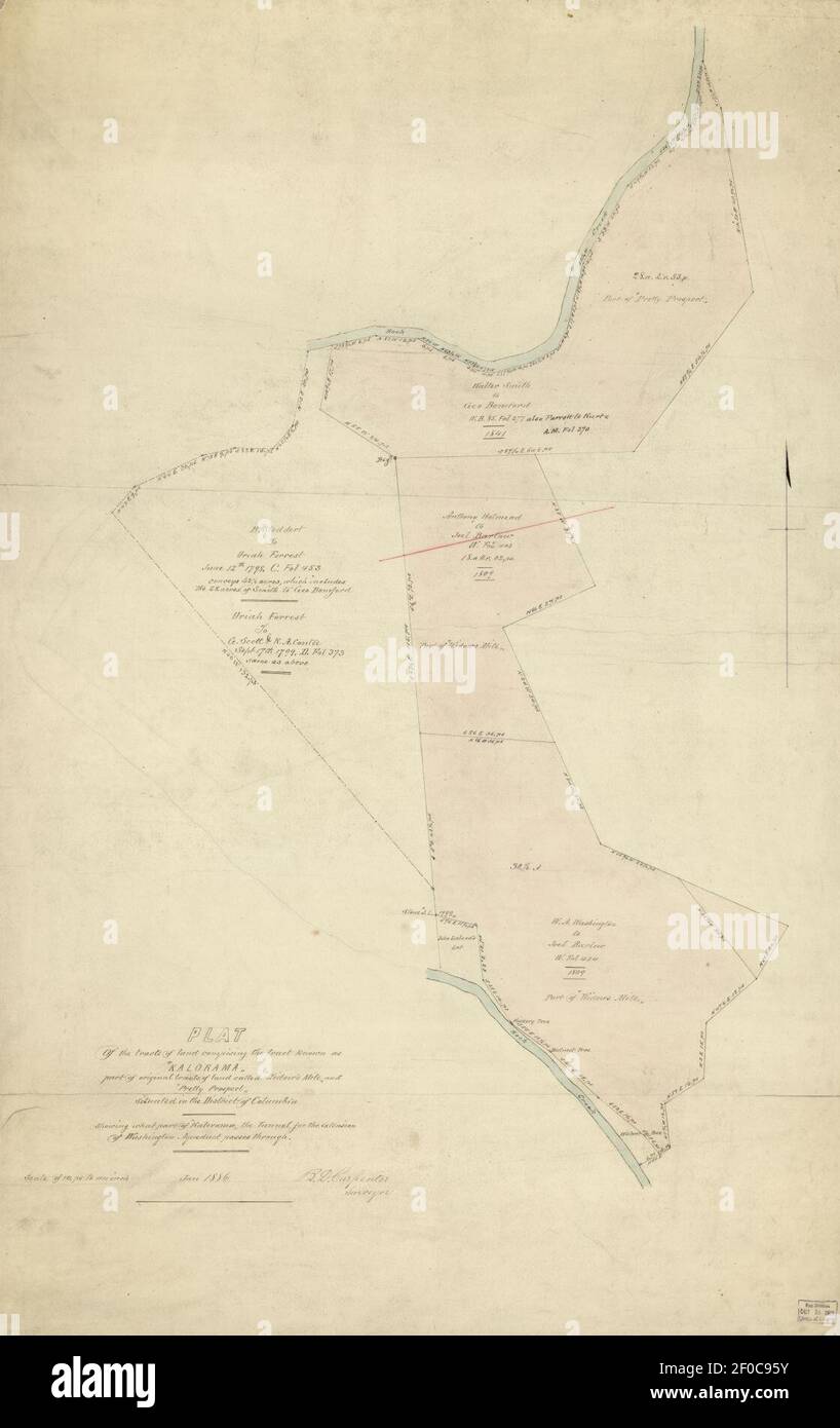 Plat of the tracts of land comprising the tract known as ''Kalorama'' part of original tracts