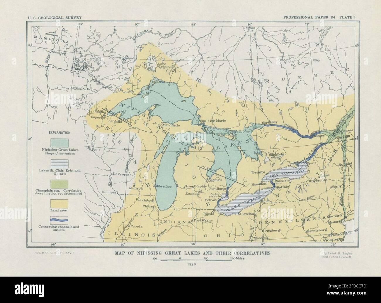 Plate 8 Nipissing Great Lakes and their Correlatives Stock Photo Alamy