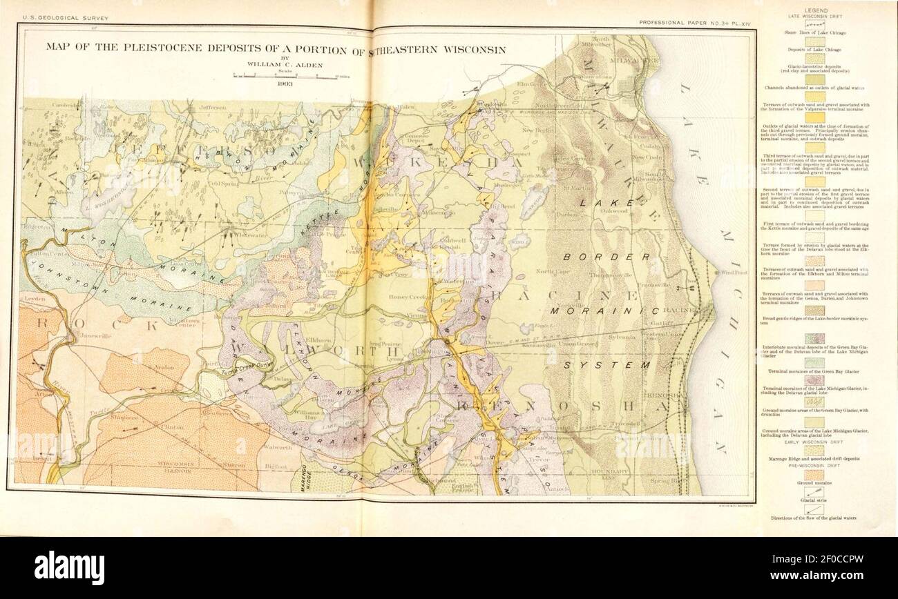 Plate 14 Map of the Pleistocene Deposits of a Portion of Southeastern