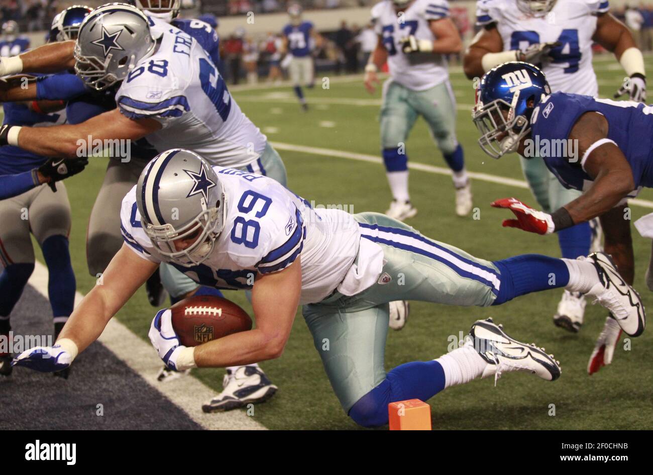 Dallas Cowboys John Phillips scores a touchdown against the