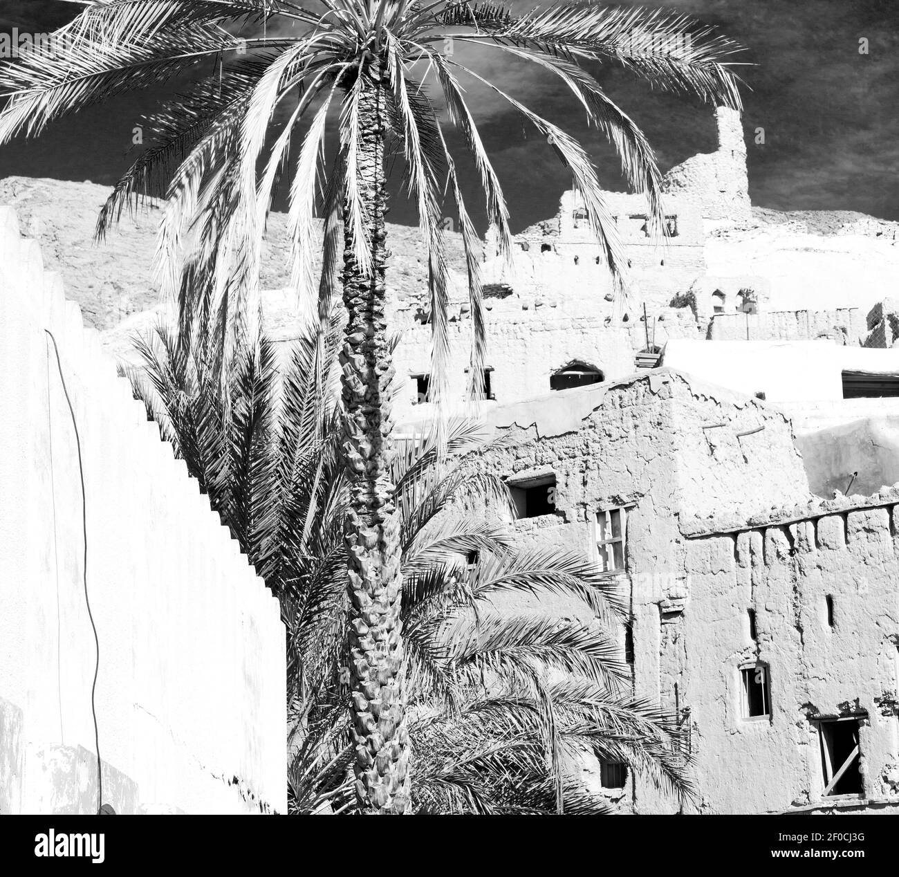 Oman village Black and White Stock Photos & Images - Alamy