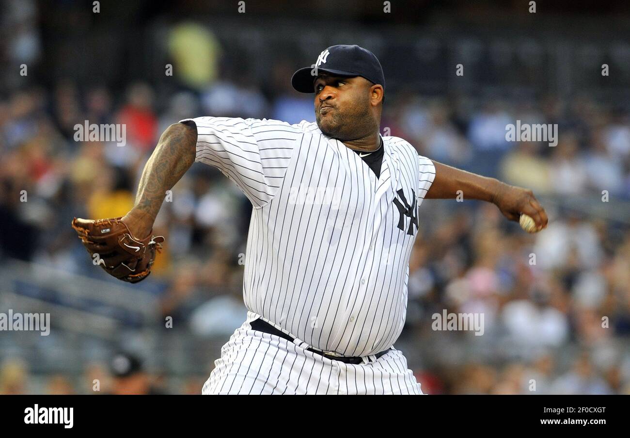 CC Sabathia of the New York Yankees pitches against the Seattle Mariners at  Yankee Stadium in New York on Tuesday, July 26, 2011. (Photo by David  Pokress/Newsday/MCT/Sipa USA Stock Photo - Alamy